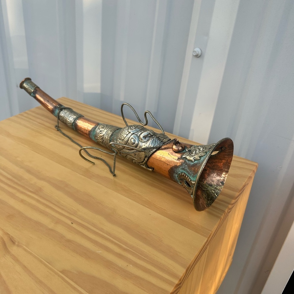 Vintage Brass and Copper Horn